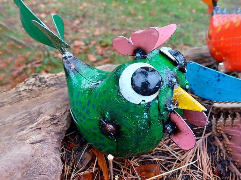 The Pixie Chicks (Set of Three)-Garden Furniture Centre-48Hour Dispatch,LowRange,Under 100,Ornaments,Ranges,Animal Garden Ornaments,Think Outside Range,Metal Garden Ornaments,Think Outside Range Ranges,Ornaments Accessories,Accessories-{collection_title}