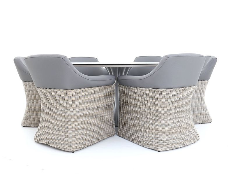 London 6 Chair Round Dining Set