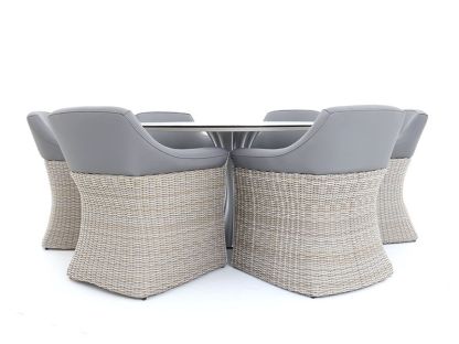 London 6 Chair Round Dining Set
