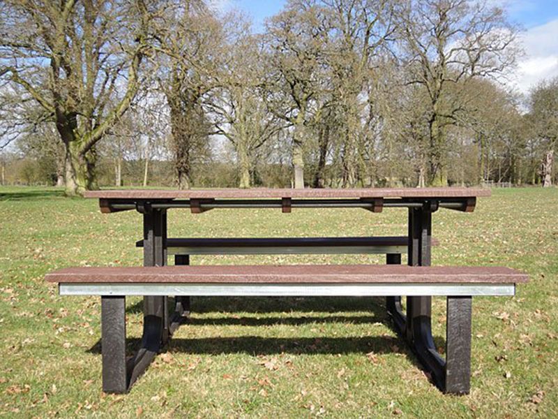Eco Picnic Table 2.4m -Garden Furniture Centre-HighRange,Benches,Outdoor Furniture,Picnic Tables,Eco Bench Range,Recycled Eco-Benches-{collection_title}