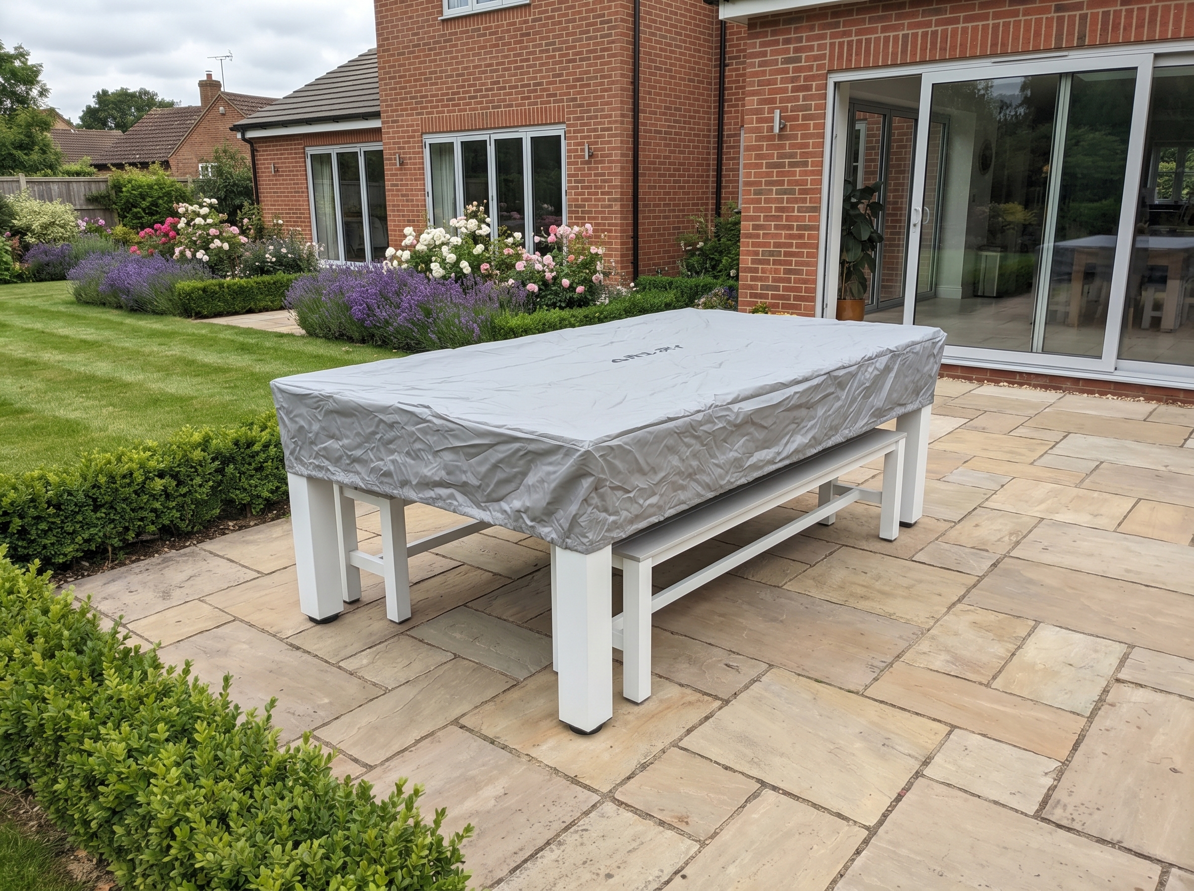 Outdoor Games Diner Table | Grey & White