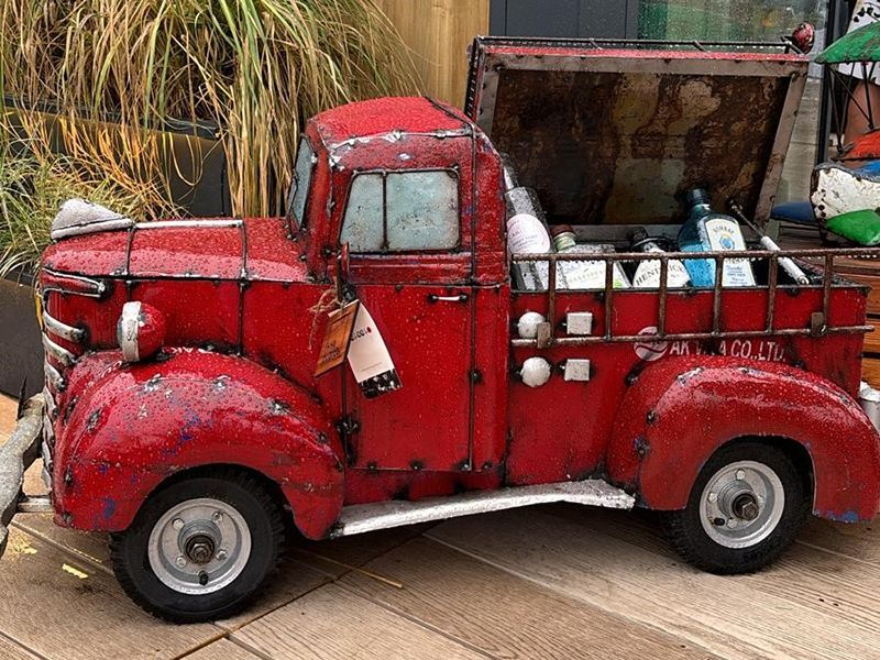 Pumper The Fire Truck -Garden Furniture Centre-48Hour Dispatch,MidInstock,instock,MidRange,Ornaments,Accessories,Ranges,Think Outside Range,Metal Garden Ornaments,Novelty Drinks Coolers,Think Outside Range Ranges,Ornaments Accessories-{collection_title}