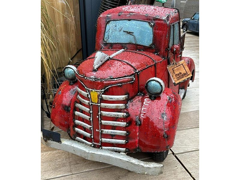 Pumper The Fire Truck -Garden Furniture Centre-48Hour Dispatch,MidInstock,instock,MidRange,Ornaments,Accessories,Ranges,Think Outside Range,Metal Garden Ornaments,Novelty Drinks Coolers,Think Outside Range Ranges,Ornaments Accessories-{collection_title}