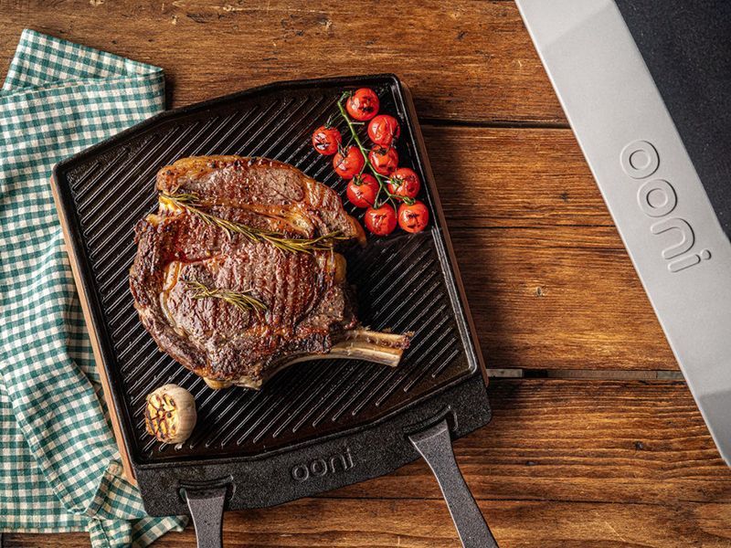 Dual-Sided Grizzler Plate | Ooni Range -Garden Furniture Centre-LowRange,Under 100,Accessories,Ooni Pizza Ovens,Pizza Ovens Accessories,Gifts,Outdoor Kitchens,Outdoor Kitchen,Pizza Ovens-{collection_title}