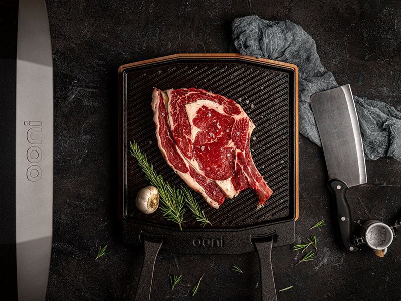 Dual-Sided Grizzler Plate | Ooni Range -Garden Furniture Centre-LowRange,Under 100,Accessories,Ooni Pizza Ovens,Pizza Ovens Accessories,Gifts,Outdoor Kitchens,Outdoor Kitchen,Pizza Ovens-{collection_title}