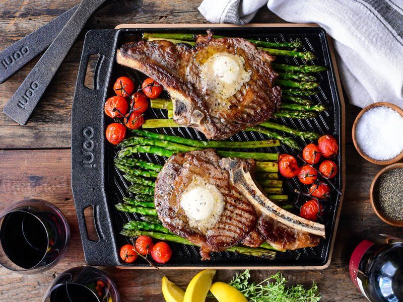 Dual-Sided Grizzler Plate | Ooni Range -Garden Furniture Centre-LowRange,Under 100,Accessories,Ooni Pizza Ovens,Pizza Ovens Accessories,Gifts,Outdoor Kitchens,Outdoor Kitchen,Pizza Ovens-{collection_title}