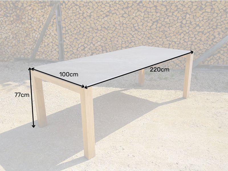 Sierra 2.2m Dining Table | Bari Range