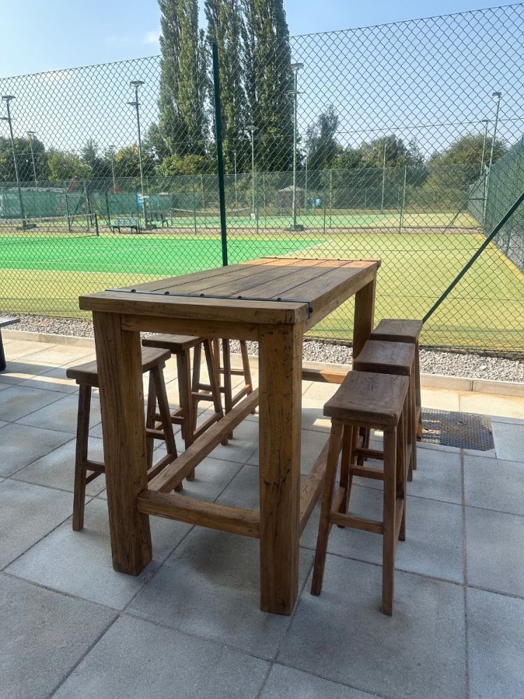 Reclaimed Teak Bar Set-Garden Furniture Centre-Indoor Dining,HighRange,Tables,Dining Set,Information,National BBQ Week - Sizzling Hot Offers for you ...,Teak,Outdoor Furniture,Teak Garden Furniture,Reclaimed Furniture,Bars & Bar Sets,Outdoor Dining,Teak Sets-{collection_title}