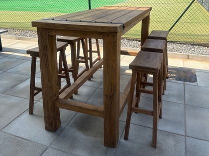 Reclaimed Teak Bar Set