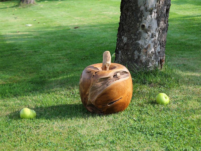 Apple Wooden Ornament-Garden Furniture Centre-Root,48Hour Dispatch,LowRange,Under 100,Information,Ornaments Accessories,Accessories,Ornaments,Reclaimed Furniture,Wooden Garden Ornaments,Accessories Sale,Mother's Day-{collection_title}