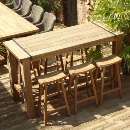 Reclaimed Teak Bar Stool