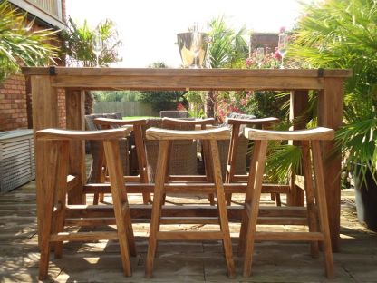 Reclaimed Teak Bar Set