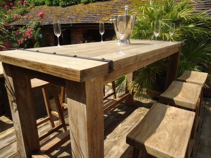 Reclaimed Teak Bar Stool