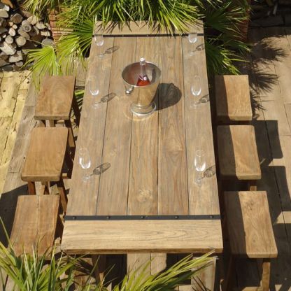 Reclaimed Teak Bar Stool