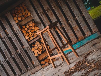 Reclaimed Teak Bar Stool