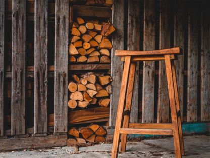 Reclaimed Teak Bar Stool