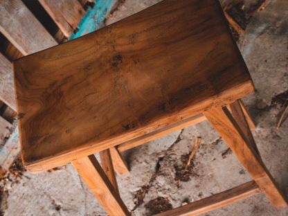 Reclaimed Teak Bar Stool