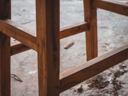 Reclaimed Teak Bar Stool