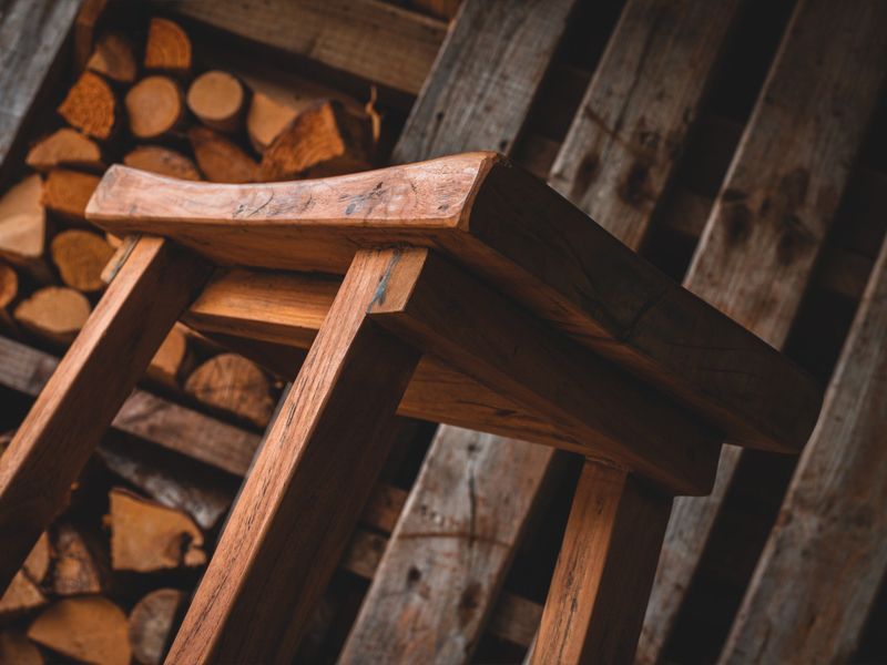 Reclaimed Teak Bar Stool