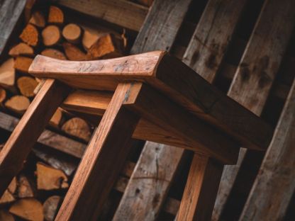 Reclaimed Teak Bar Stool