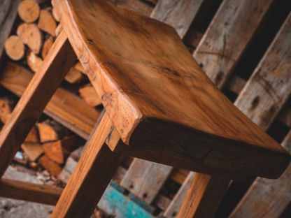 Reclaimed Teak Bar Stool