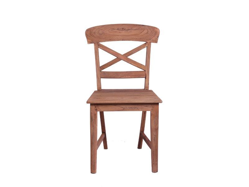 Reclaimed Teak Cross Chair