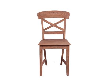 Reclaimed Teak Cross Chair