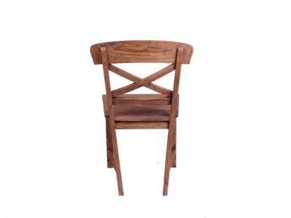 Reclaimed Teak Cross Chair