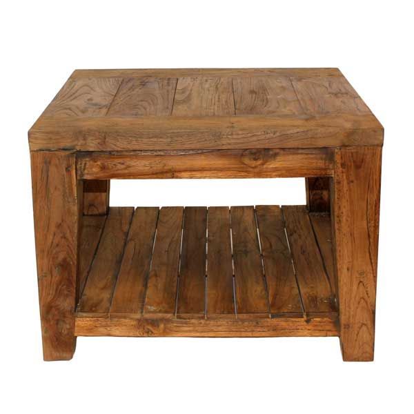 York Reclaimed Teak Side Table-Garden Furniture Centre-LowRange,ere,Side Table,Indoor Dining,Teak,Conservatory,Indoor Accessories,Reclaimed Furniture,Tables,Teak Tables-{collection_title}