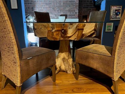 Reclaimed Teak 4 Chair Dining Set