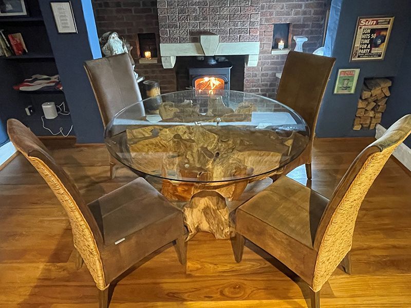 Reclaimed Teak 4 Chair Dining Set-Garden Furniture Centre-Root,HighRange,Dining Set,Dining Table,Indoor Dining,Reclaimed Furniture,Indoor Dining Conservatory-{collection_title}