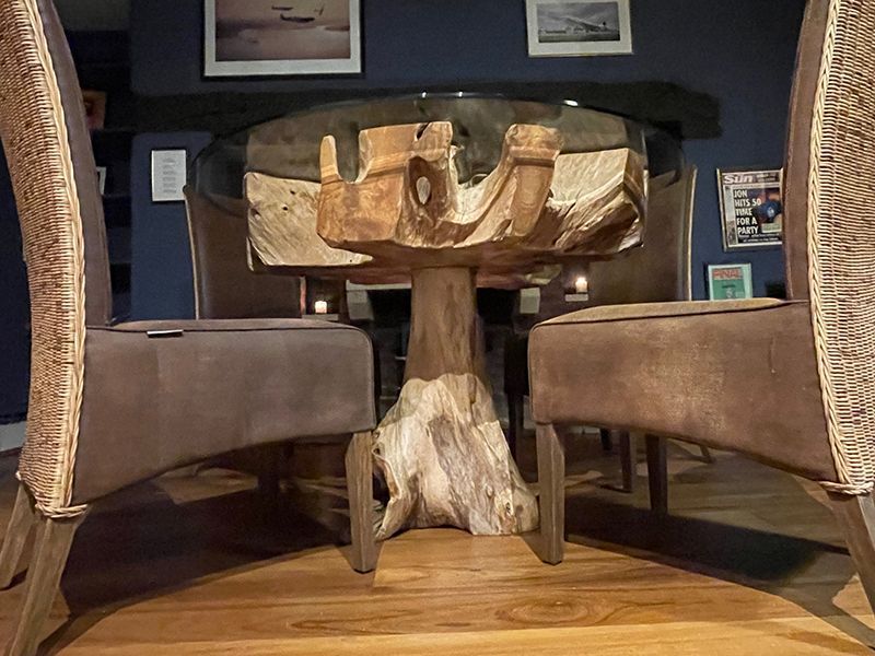 Reclaimed Teak 4 Chair Dining Set-Garden Furniture Centre-Root,HighRange,Dining Set,Dining Table,Indoor Dining,Reclaimed Furniture,Indoor Dining Conservatory-{collection_title}