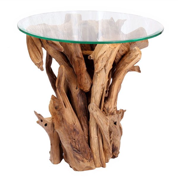 Reclaimed Teak Root Side Table