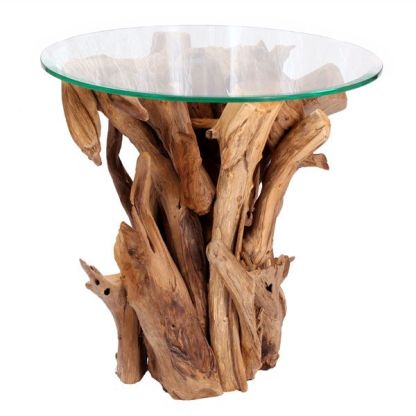 Reclaimed Teak Root Side Table