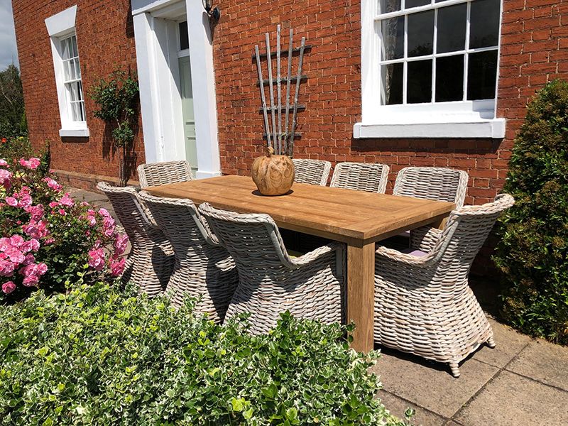 Regent 8 Chair Dining Set | FSC® Certified-Garden Furniture Centre-HighRange,Rattan,Tables,Dining Set,Teak,Outdoor Furniture,Rattan Furniture,Teak Garden Furniture,FSC®,Outdoor Dining-{collection_title}