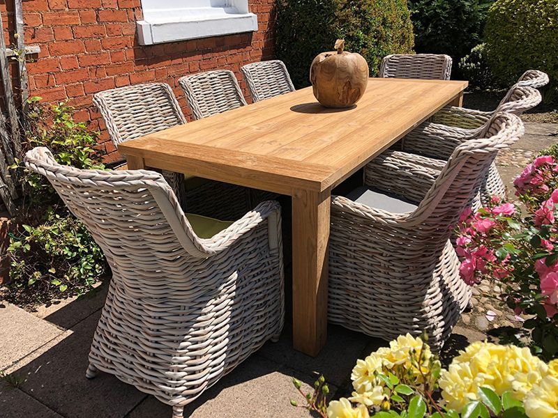 Regent 8 Chair Dining Set | FSC® Certified-Garden Furniture Centre-HighRange,Rattan,Tables,Dining Set,Teak,Outdoor Furniture,Rattan Furniture,Teak Garden Furniture,FSC®,Outdoor Dining-{collection_title}