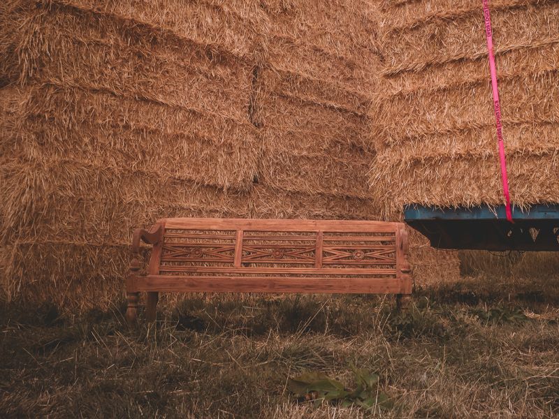 Repro Teak Bench 