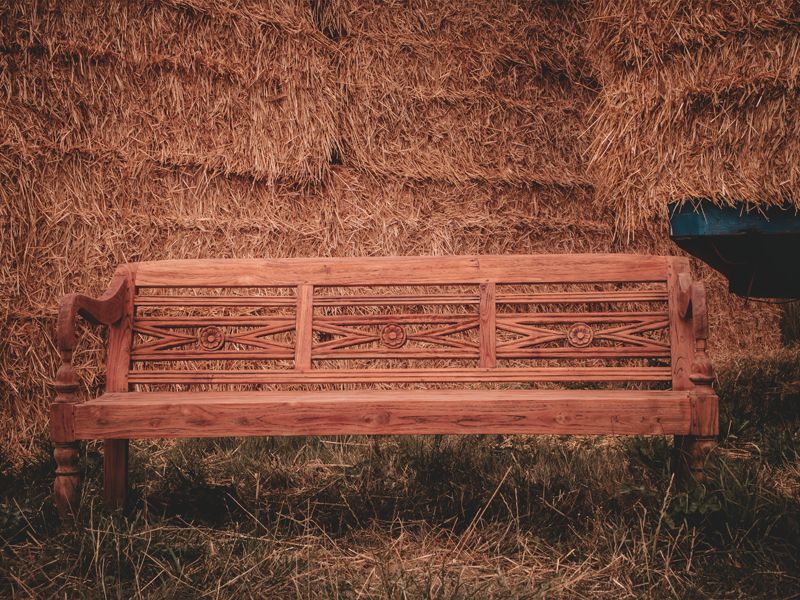 Repro Teak Bench 