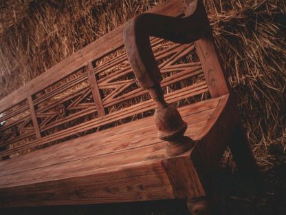 Repro Teak Bench 
