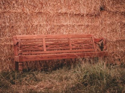 Repro Teak Bench 