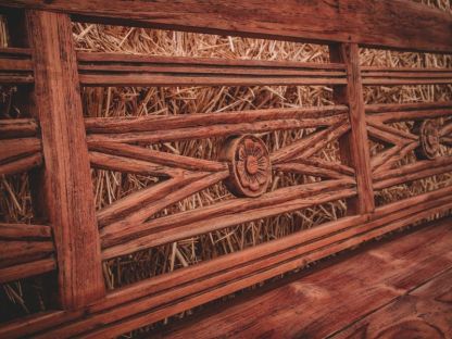 Repro Teak Bench 