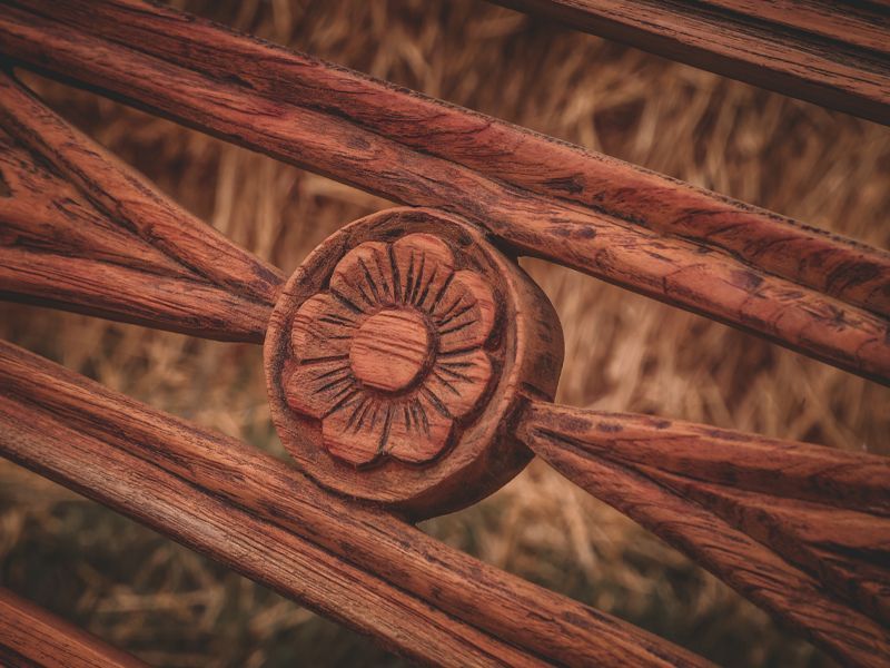 Repro Teak Bench 