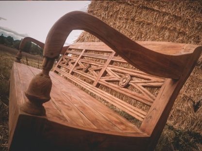 Repro Teak Bench 