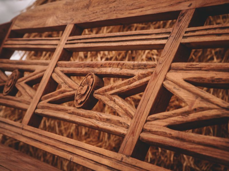 Repro Teak Bench 