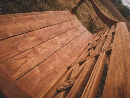 Repro Teak Bench 