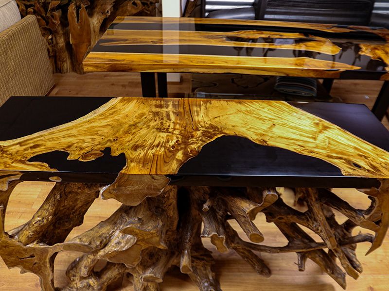 Console Resin Table -Garden Furniture Centre-Root,HighRange,Tables,Indoor Dining,Teak Tables-{collection_title}