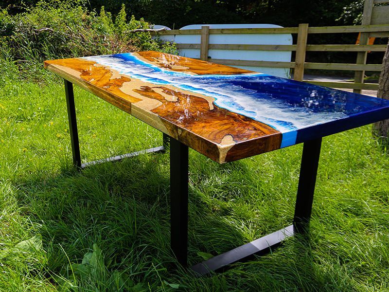 Epoxy Resin Table | Beach -Garden Furniture Centre-HighRange,Dining Table,Indoor Dining,Tables-{collection_title}