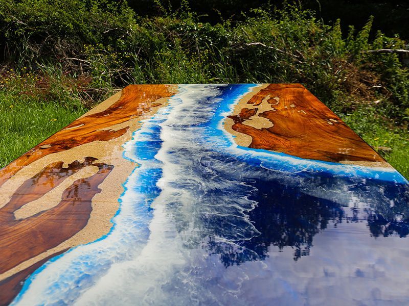 Epoxy Resin Table | Beach -Garden Furniture Centre-HighRange,Dining Table,Indoor Dining,Tables-{collection_title}