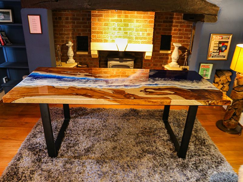 Epoxy Resin Table | Beach 