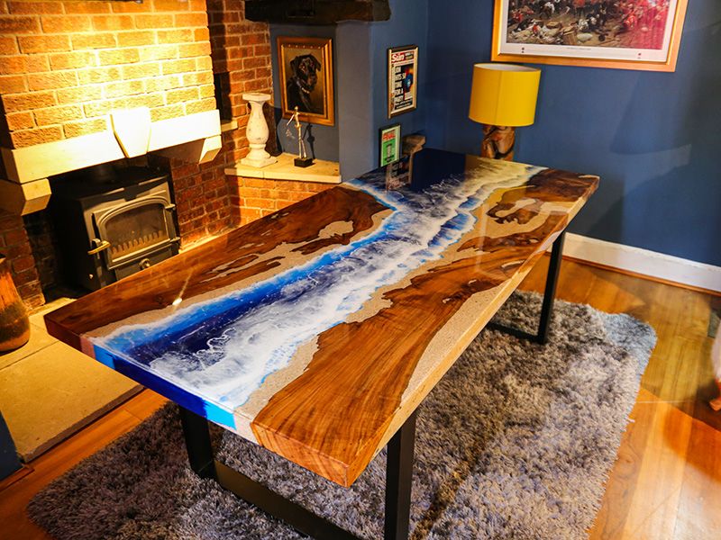 Epoxy Resin Table | Beach 